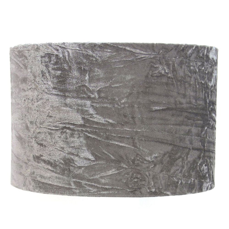 Hand Made 8 SilverGrey Velvet Lampshade Lampshades & Lightshades